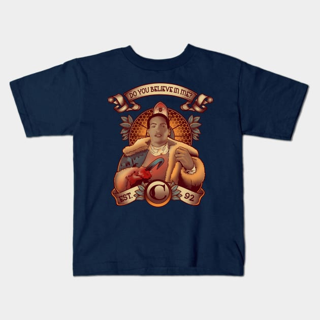 Do you Believe in Me // Art Nouveau Candyman Halloween Merch Kids T-Shirt by leepianti